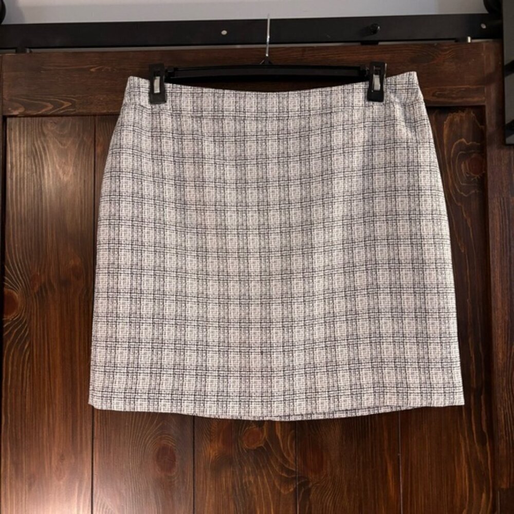 Bar III Women's Size 14 Black and White Tweed Formal Pencil Skirt NWT - Picture 5 of 7